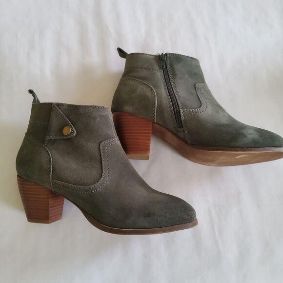 New DIBA Sofia Suede Leather Ankle Boots Booties - Picture 7 of 13